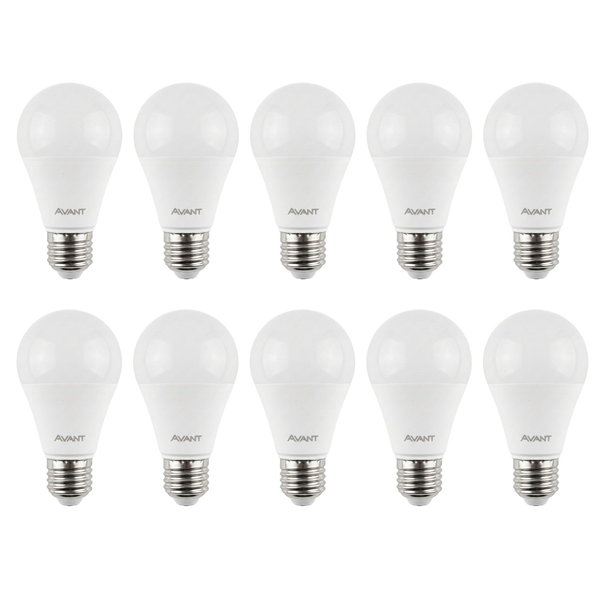 Kit Lâmpadas LED Bulbo Avant 12W E27 Bivolt 6500K Luz Branca Fria – Alta Luminosidade 1018lm
