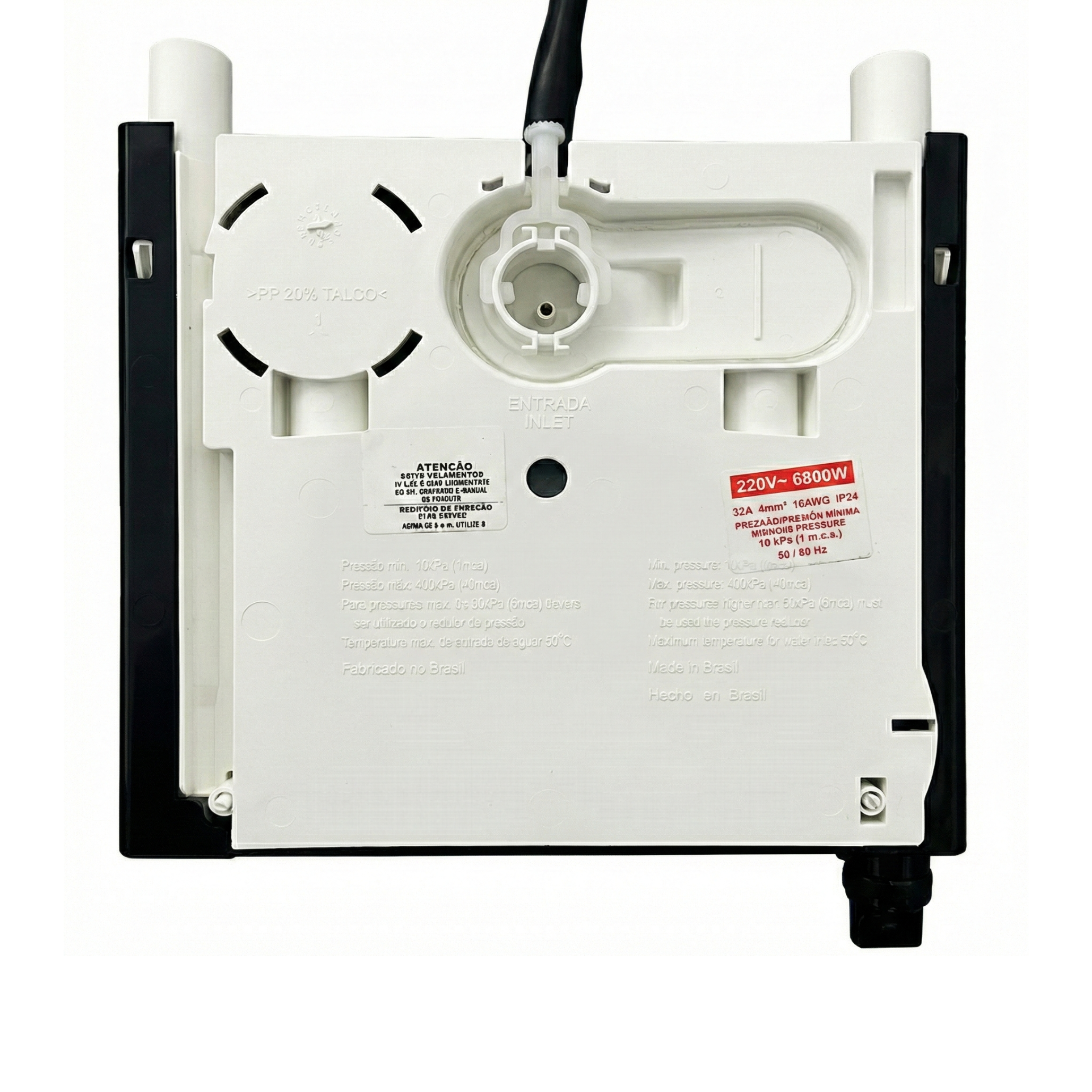 Ducha Lorenzetti Acqua Storm Ultra Eletrônica Black/Cromado - Design Ultrafino