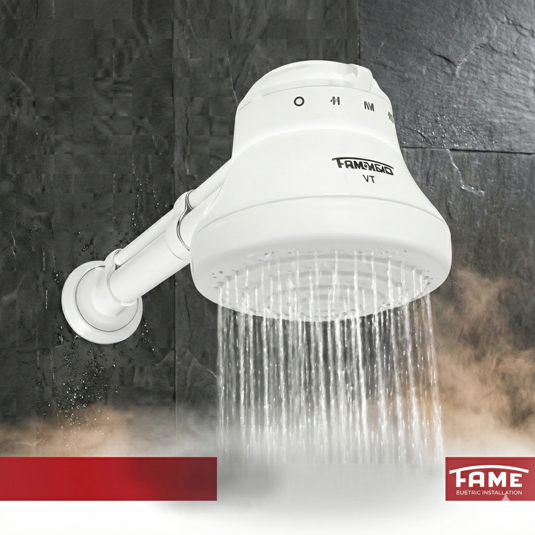 Ducha Faminho 4T Fame Branca - 4 Temperaturas - 127V (5400W) / 220V (6800W)