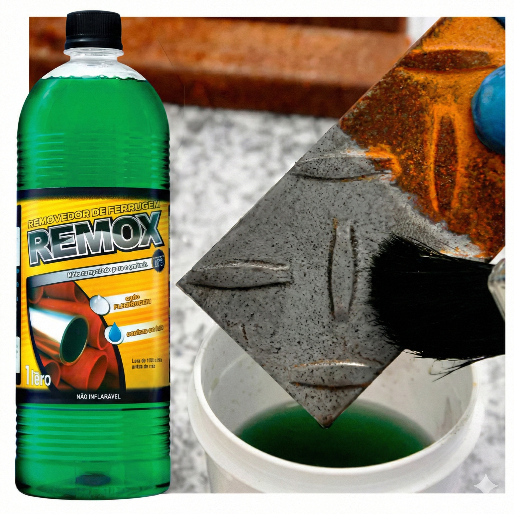 Removedor Neutralizador de Ferrugem Remox para Metais 500ml