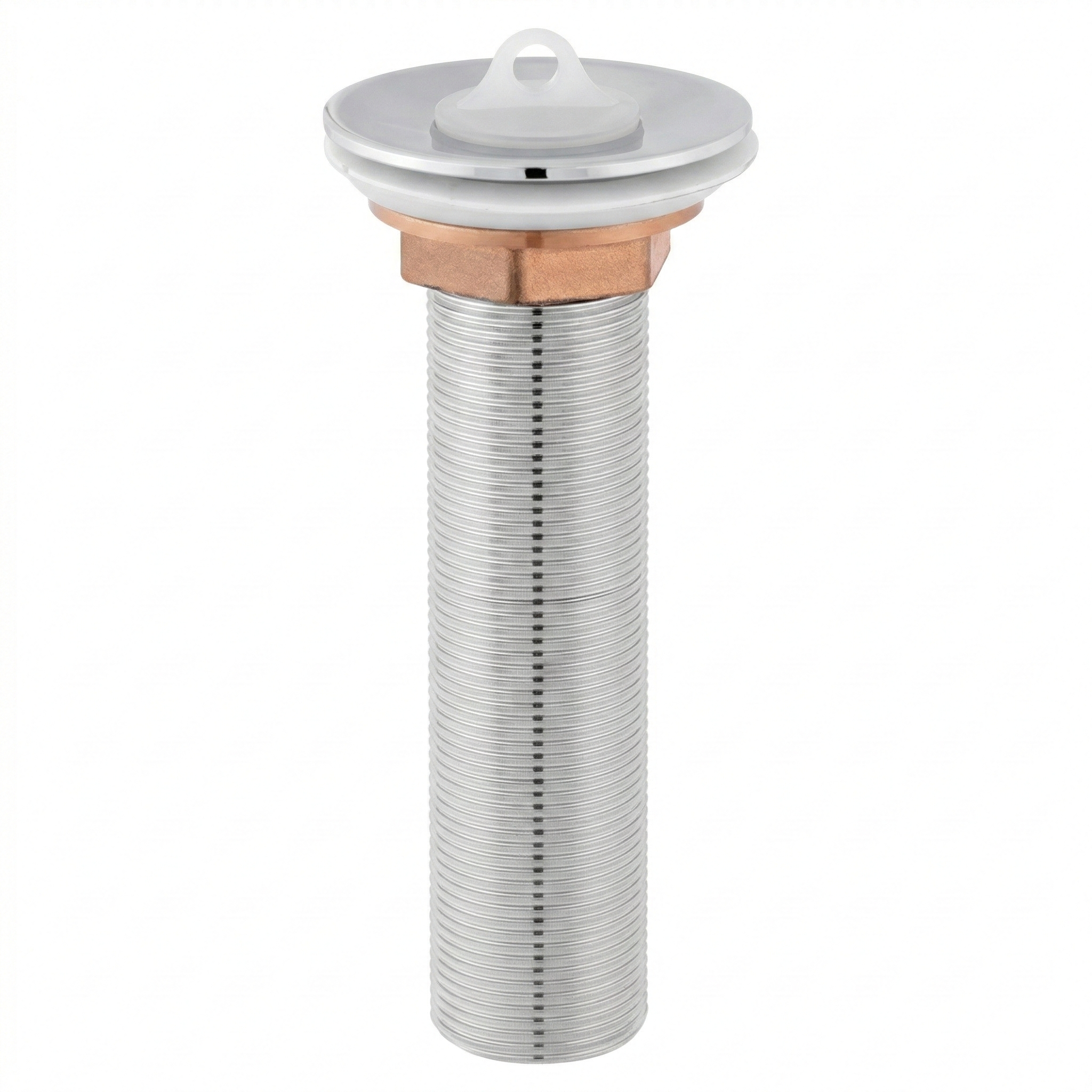 Válvula de Escoamento para Lavatório 13cm em Metal Cromado - Leão Metais (Ref. 1606)