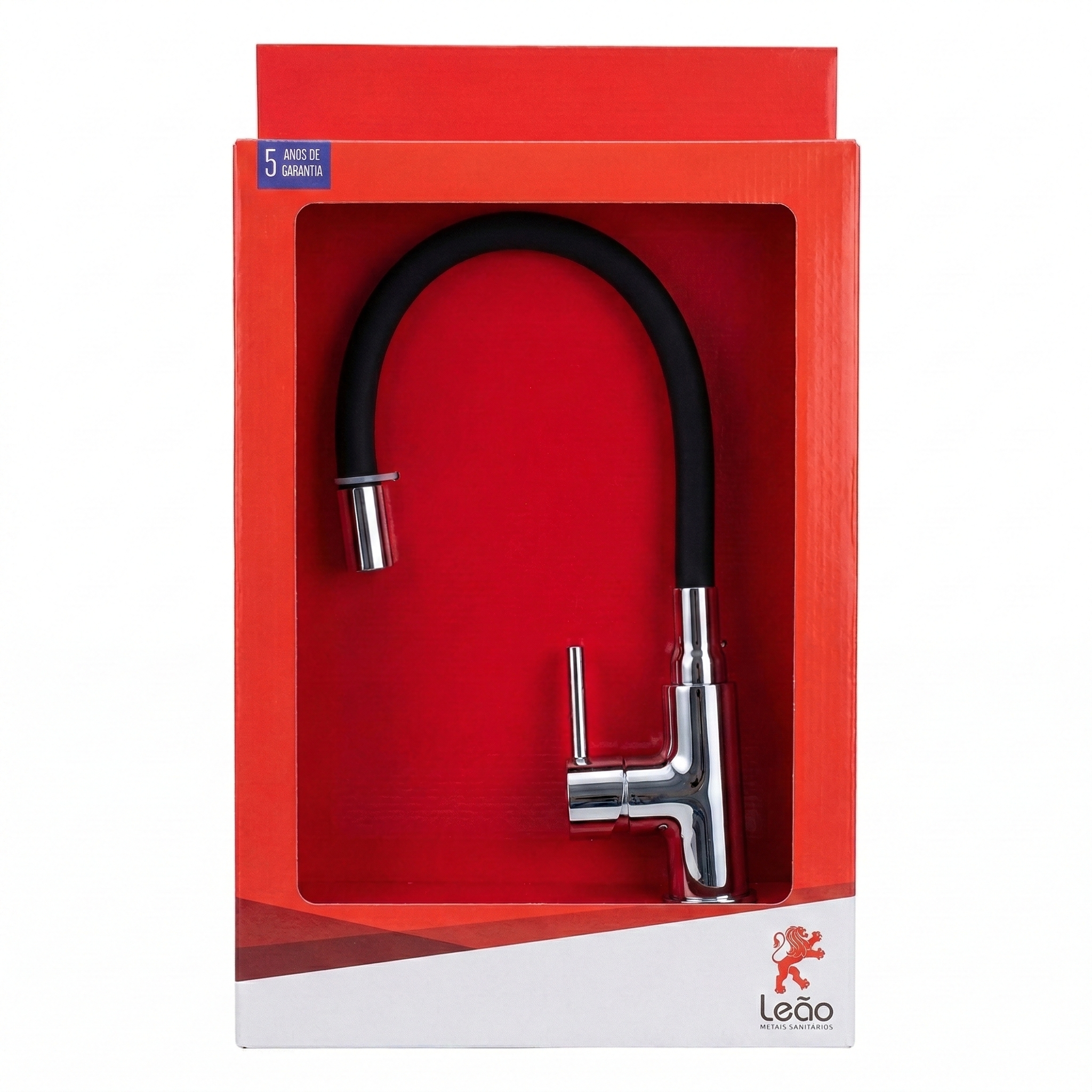 Misturador Monocomando de Mesa para Cozinha Leão Stander Color Black