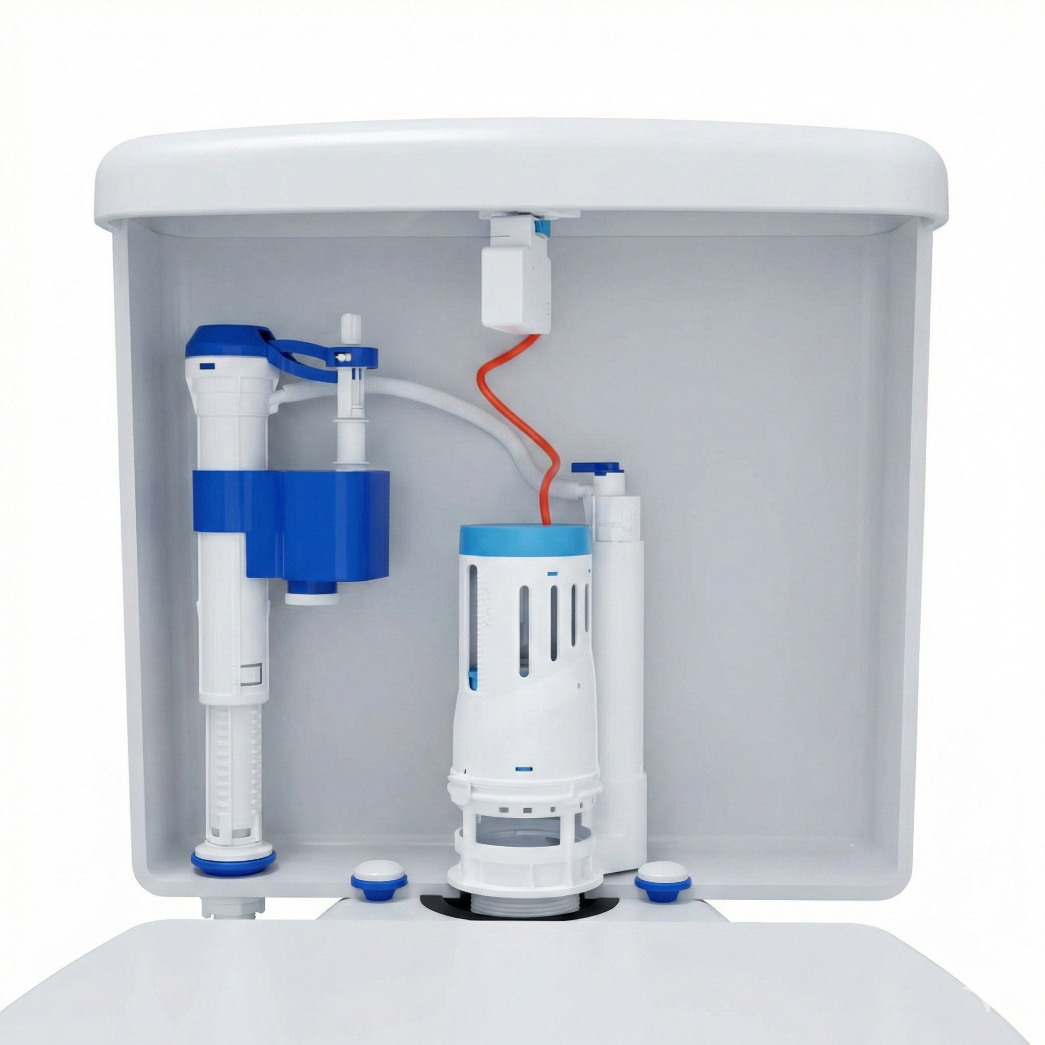 Mecanismo de Saída Superior para Caixa Acoplada Duplo Acionamento - Blukit