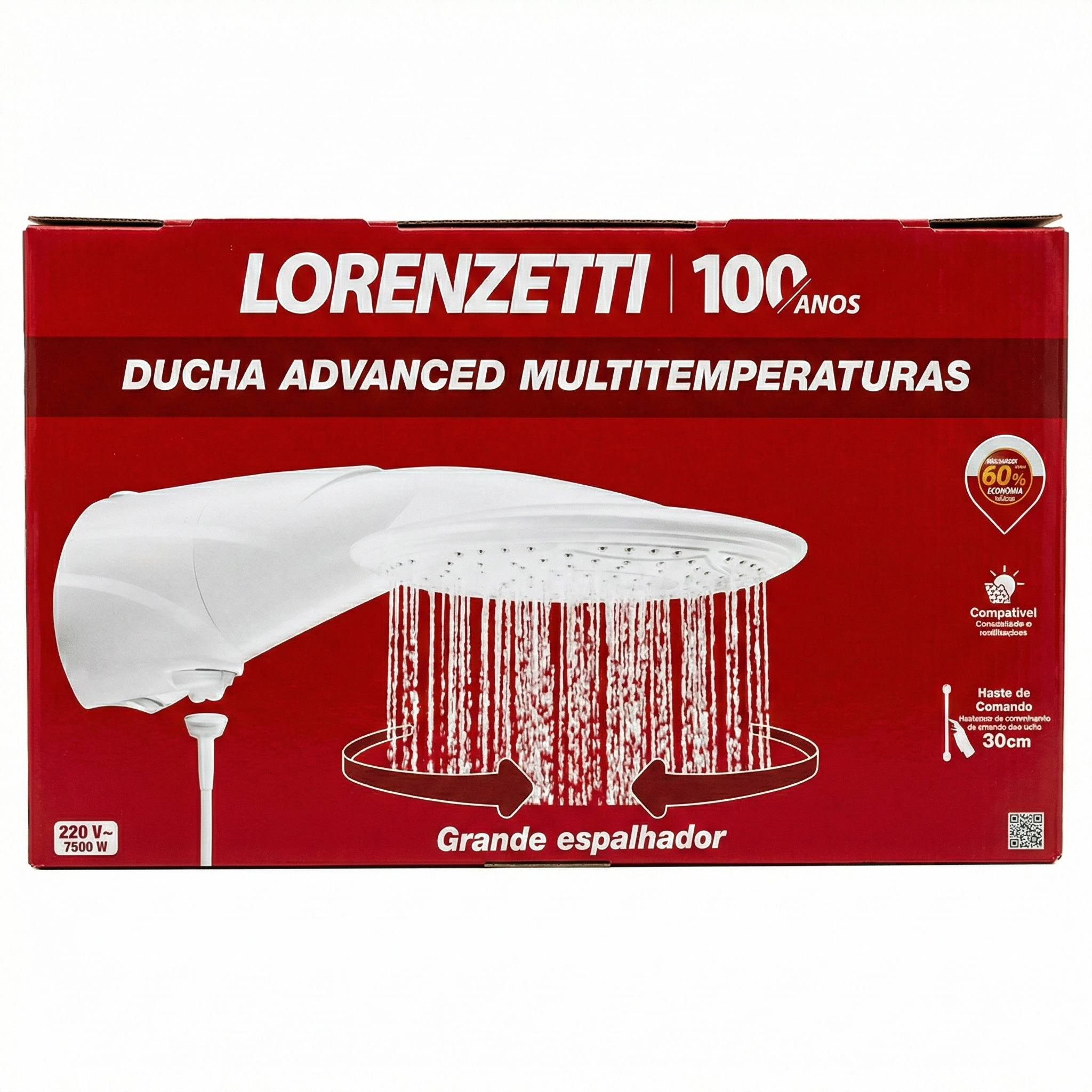 Ducha Lorenzetti Advanced Multitemperaturas - 4 Opções de Temperatura
