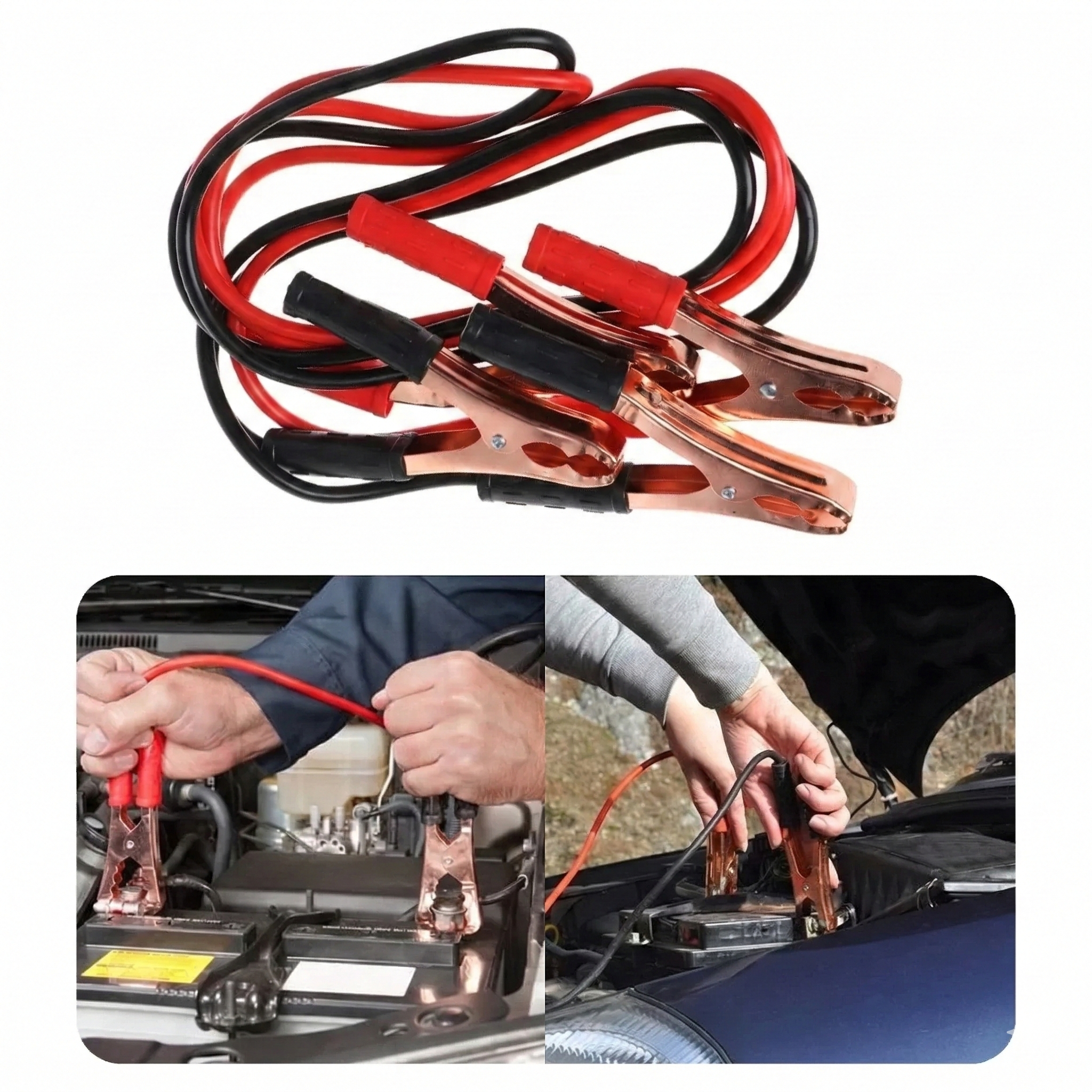 Cabo para Transferência de Carga Thompson (Chupeta/Bateria) - Opções 200A e 600A com Bolsa