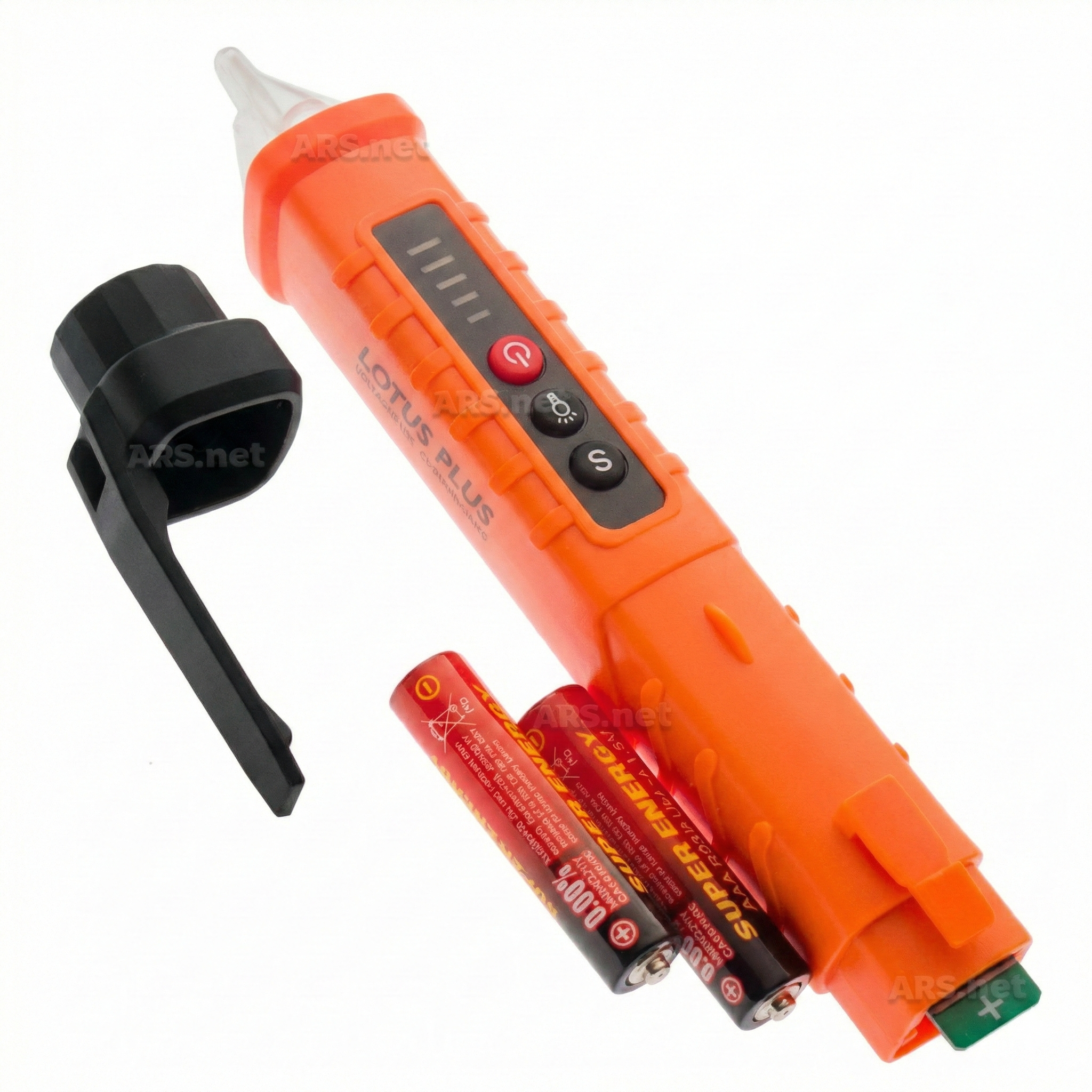 Detector Tensão Lotus Plus 1000V AC LED Sonoro Eletricista Teste Fase + 2 Pilhas AAA - Ref 2854