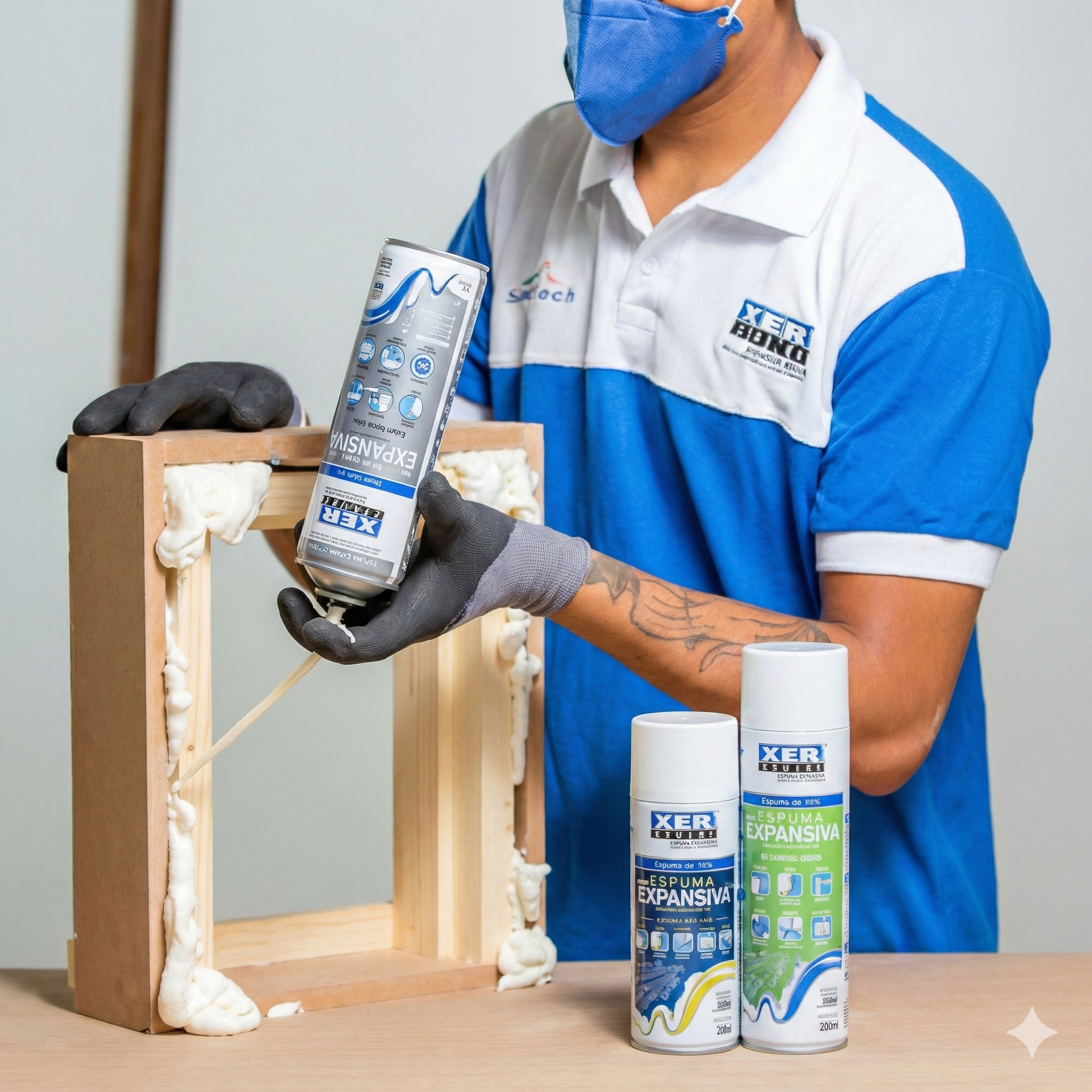 Kit 3 Espumas Expansivas Tekbond PU Uso Geral 500ml – Poliuretano Profissional