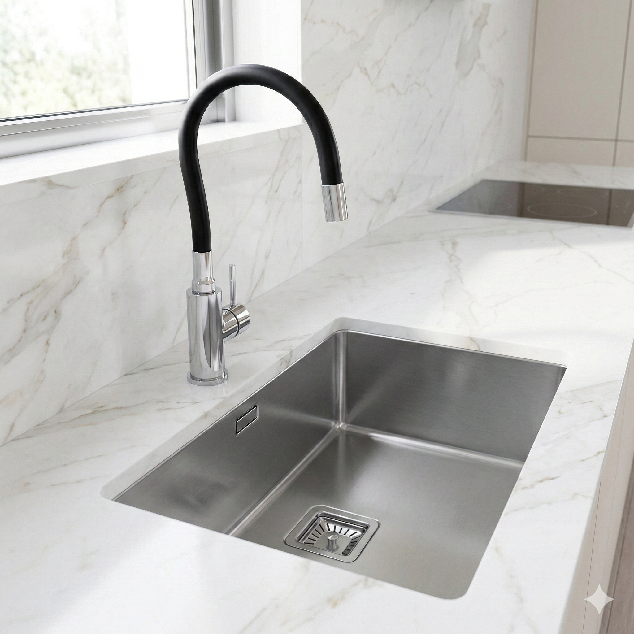 Misturador Monocomando de Mesa para Cozinha Leão Stander Color Black