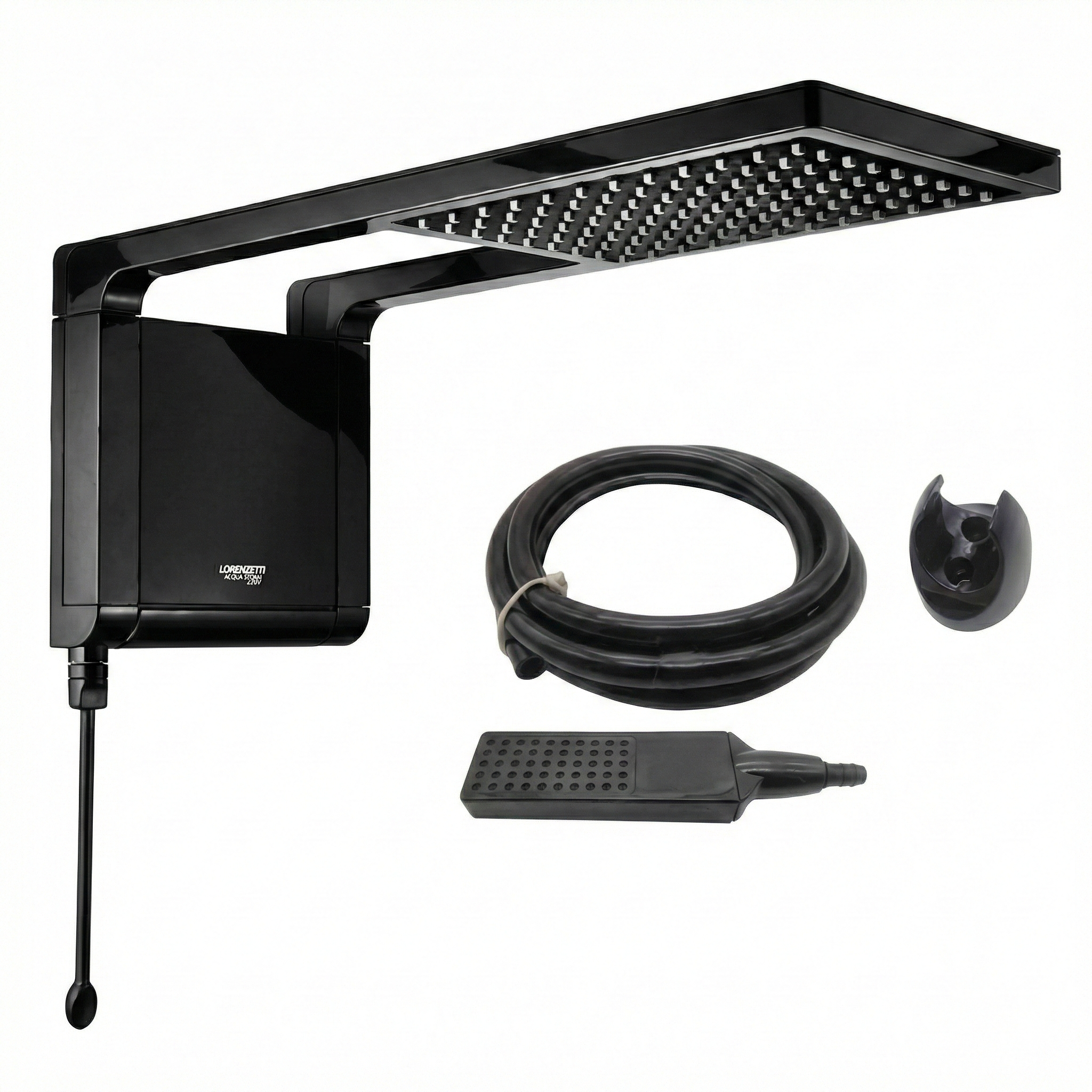 Ducha Lorenzetti Acqua Storm Ultra Eletrônica Black (Preta) - Design Ultrafino - Tecnologia Press Plus