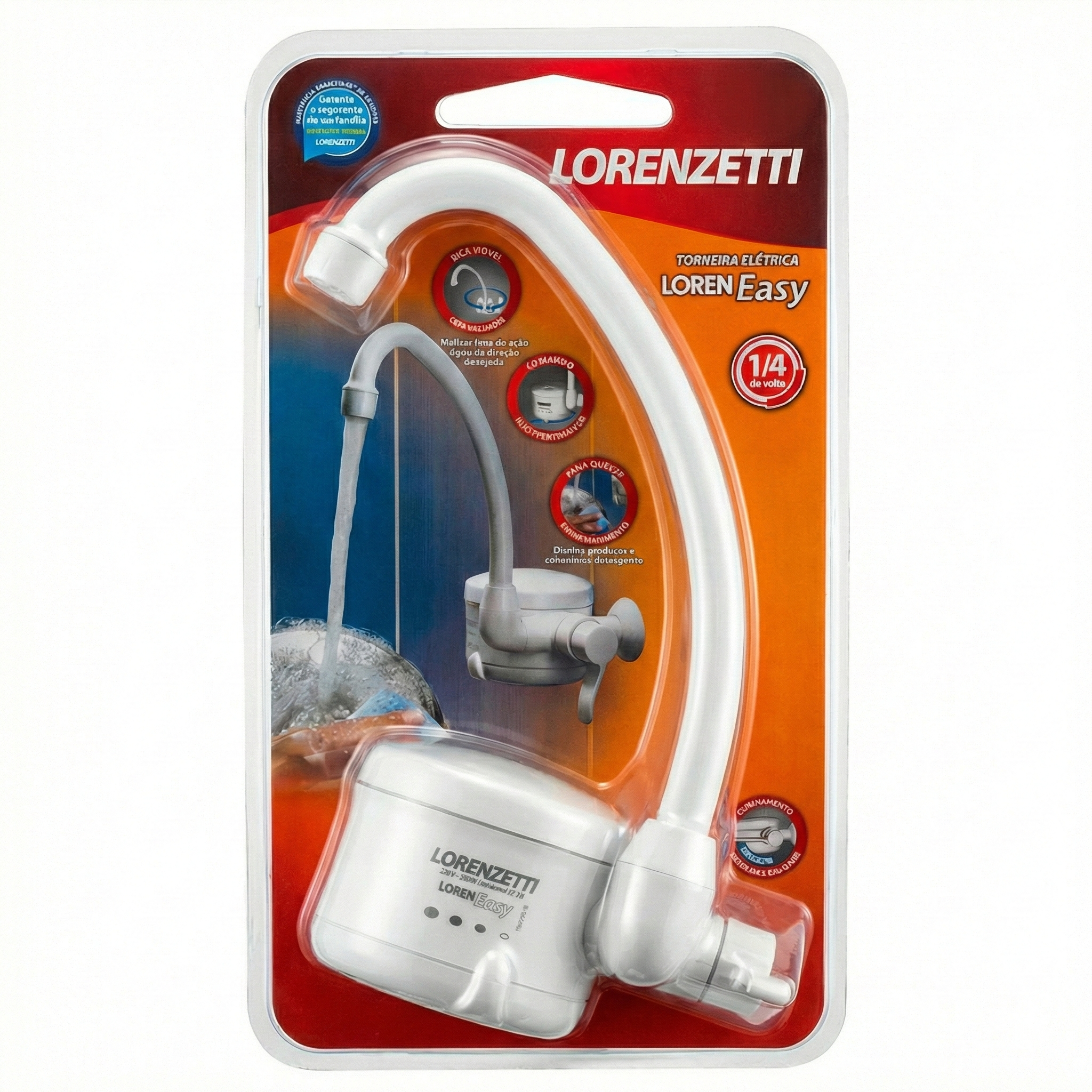 Torneira Elétrica Parede Cozinha Loren Easy Lorenzetti