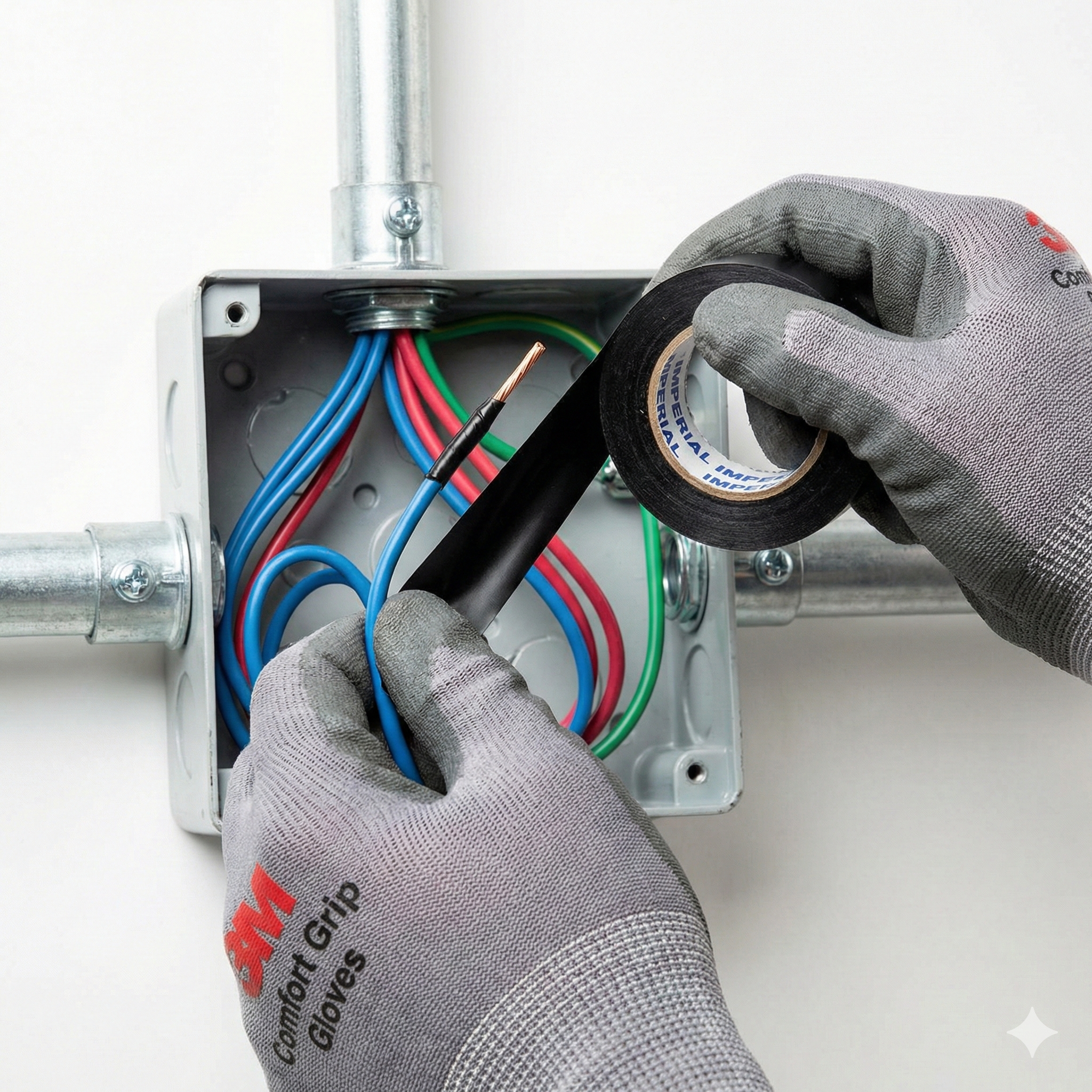 Kit 10 Fitas Isolantes Imperial Slim 18mm x 20m 3M Classe C - Certificada ABNT 750V Máxima Metragem