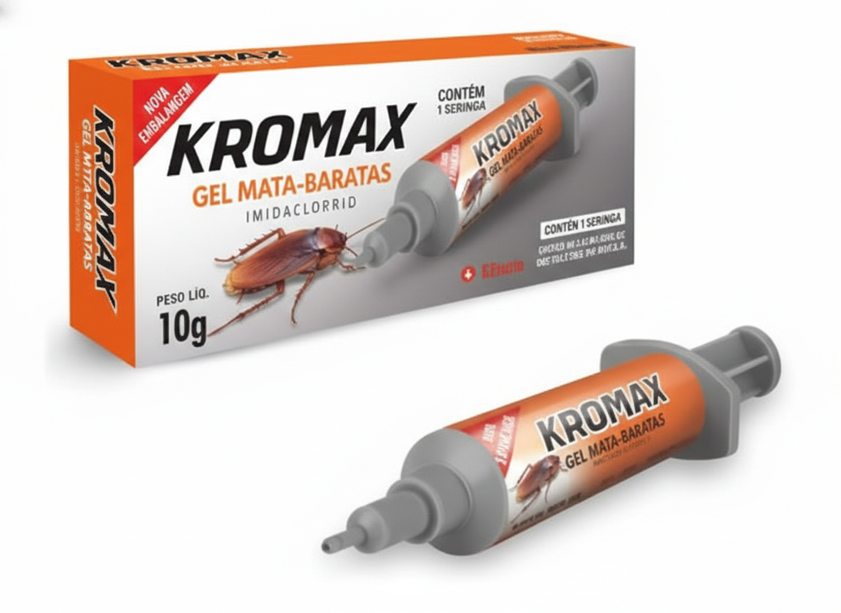 Mata Barata Gel Kromax Seringa 10g Imidacloprid