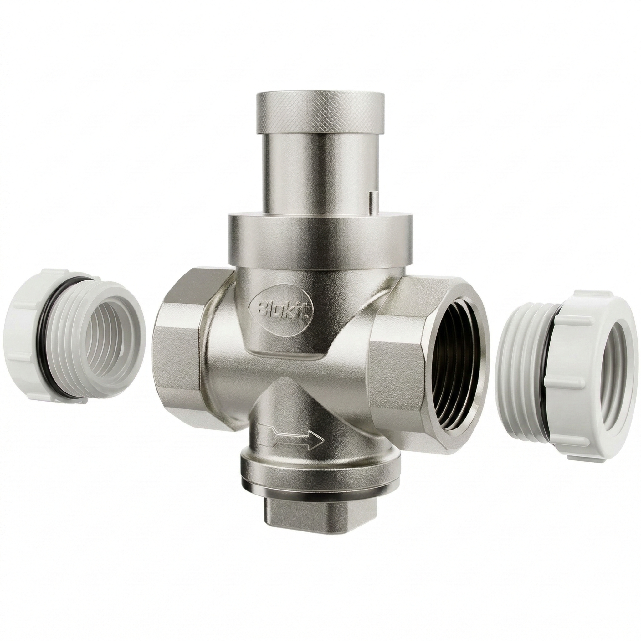Válvula Redutora de Pressão Blukit 3/4" com Redução para 1/2" - Sem Manômetro