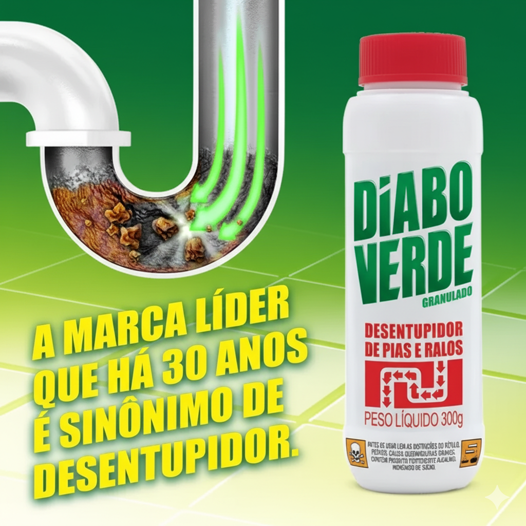 Desentope Vasos Sanitários Pias Granulado 300g Desentupidor